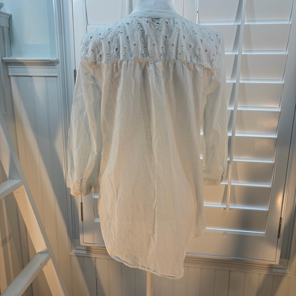 Chico's White Button-Down Shirt - Picture 5 of 8